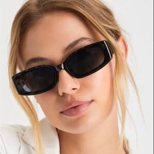 Lulu’s Edgy Black and Yellow Tortoiseshell Square Sunglasses
